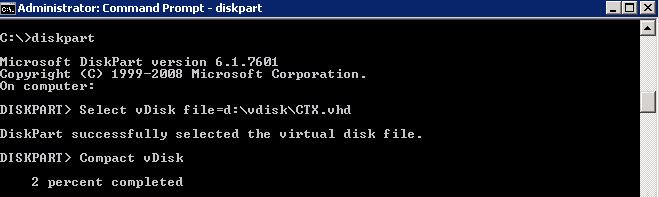 Using Diskpart